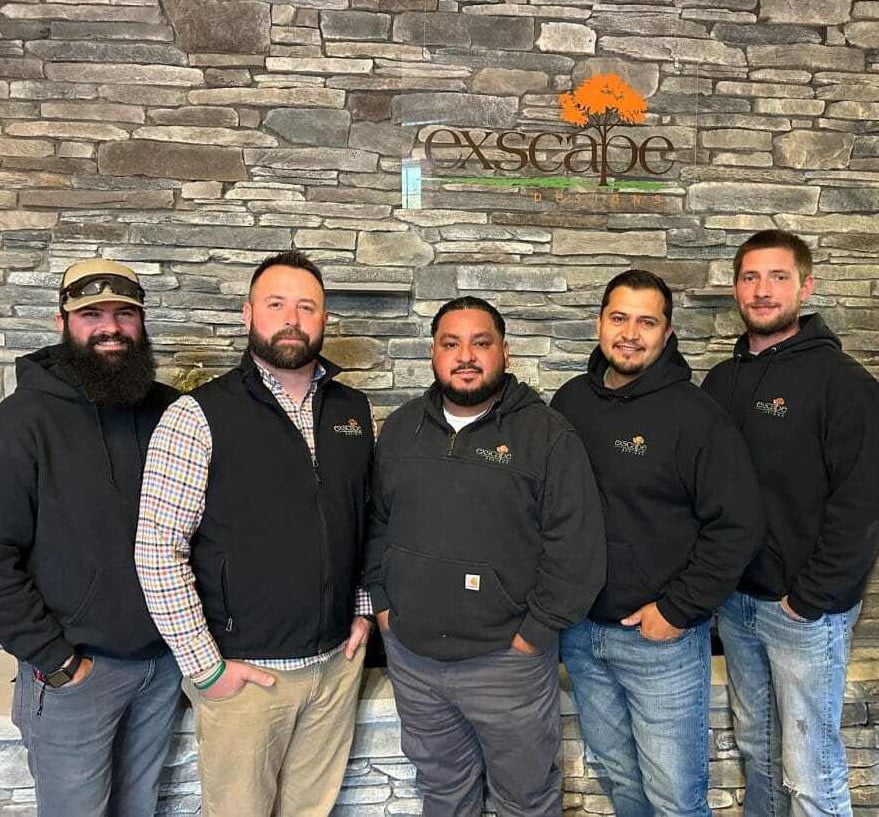 Exscape Designs team in Chagrin Falls, OH, united in delivering premium outdoor living spaces with innovation and excellence